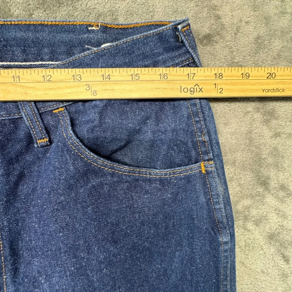 Vintage Rustler Jeans Relaxed Fit Straight Leg‎ Dark Wash Denim Pants Mens 36x32